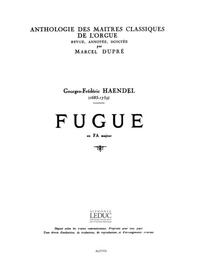 GEORG FRIEDRICH HANDEL: FUGUE IN F MAJOR (MAITRES CLASSIQUES NO.20) (ORGAN)