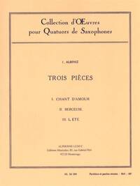 ISAAC MANUEL FRANCISCO ALBENIZ: 3 PIECES (SAXOPHONES 4)