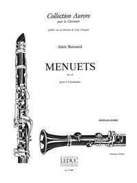 ALAIN BONNARD: MENUETS OP.20 (CLARINETS 4)