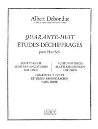 DEBONDUE 48 ETUDES DECHIFFRAGES OBOE BOOK