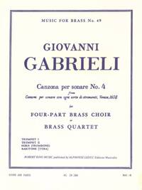 GIOVANNI GABRIELI: CANZONA PER SONARE NO. 4
