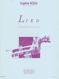 EUGENE BOZZA: LIED (TRUMPET/PIANO) TROMPETTE