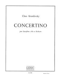 CLAUS KRUMLOVSKY: CONCERTINO (SAXOPHONE-ALTO & PIANO)