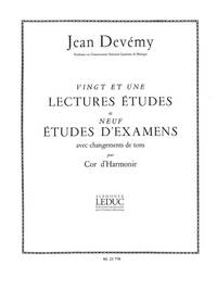JEAN DEVEMY: 21 LECTURES-ETUDES & 9 ETUDES D'EXAMENS (HORN SOLO)