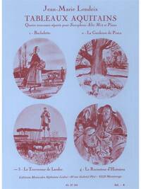 JEAN-MARIE LONDEIX: TABLEAUX AQUITAINS NO.3: LE TRAVERSEUR DE LANDE (SAXOPHONE-ALTO & PIANO)