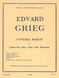 EDVARD HAGERUP GRIEG: FUNERAL MARCH (ENSEMBLE-BRASS 8 OR MORE)