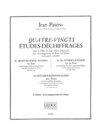 JEAN PATERO: 80 ETUDES DE DECHIFFRAGES VOL.1 (FLUTE & PIANO)