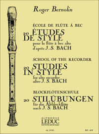 ROGER BERNOLIN: 20 ETUDES IN THE STYLE OF JS BACH