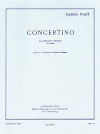 CONCERTINO OP 15 POUR CLARINETTE ET ORCHESTRE VERSION CLARINETTE ET PIANO