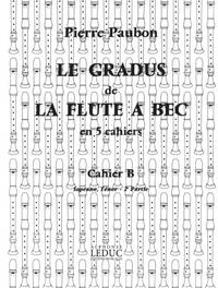 PIERRE PAUBON: LE GRADUS DE LA FLUTE A BEC VOL.B (SOP/TEN) (RECORDER SOLO)