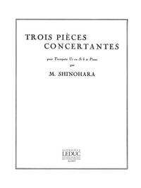 MAKOTO SHINOHARA: 3 PIECES CONCERTANTES (TRUMPET & PIANO) TROMPETTE