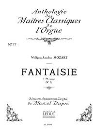 WOLFGANG AMADEUS MOZART: FANTAISIE NO.1, KV554 IN F MINOR (MAITRES CLASSIQUES 22) (ORGAN)