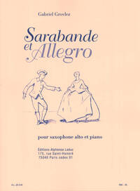 GABRIEL GROVLEZ: SARABANDE ET ALLEGRO (ALTO SAXOPHONE/PIANO)