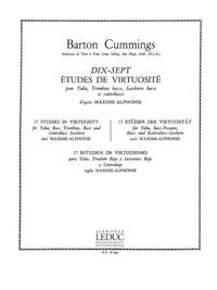 BARTON CUMMINGS: 17 ETUDES DE VIRTUOSITE (TROMBONE-BASS SOLO)