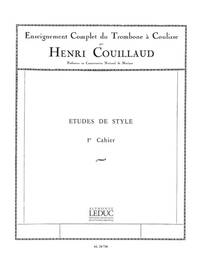 HENRI COUILLAUD: ETUDES DE STYLE D'APRES BORDOGNI VOL.1 (TROMBONE SOLO)