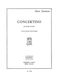 DESIRE DONDEYNE: CONCERTINO (CLARINET & PIANO)