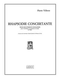 PIERRE VILLETTE: RHAPSODIE CONCERTANTE OP.46 (DOUBLE BASS & PIANO)