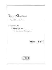 MARCEL BITSCH: 3 CHANSONS SUR DES POEMES DE M.FOMBEURE (BASS) (VOICE & PIANO)