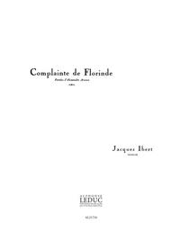 JACQUES IBERT: COMPLAINTE DE FLORINDE (MEZZO) (VOICE & PIANO)