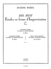 EUGENE BOZZA: 18 ETUDES EN FORME D'IMPROVISATIONS (HORN SOLO)