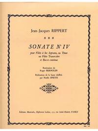 RIPPERT BERNOLIN SONATE NO.4 DESCANT RECORDER & BASSO CONTINUO BOOK