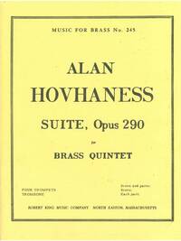 ALAN HOVHANESS: SUITE OP.290 (QUINTET-BRASS)