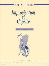 BOZZA: IMPROVISATION ET CAPRICE SAXOPHONE SEUL
