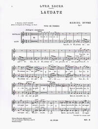 MARCEL DUPRE: LAUDATE DOMINUM OP. 9 NO.4 (SA CHORUS PARTS)