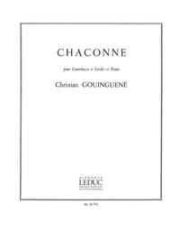 CHRISTIAN GOUINGUENE: CHACONNE (DOUBLE BASS & PIANO)
