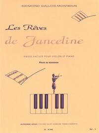 RAYMOND GALLOIS MONTBRUN: LES REVES DE JANCELINE (THE NIGHTINGALE'S POLKA) FOR VIOLIN AND PIANO