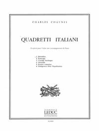 CHARLES CHAYNES: QUADRETTI ITALIANI NO.1: BELVEDERE (VIOLIN & PIANO)