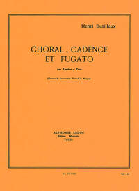 CHORAL, CADENCE ET FUGATO POUR TROMBONE ET PIANO