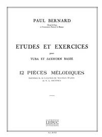 BERNARD P. 12 PIECES MELODIQUES VOLUME 1 TUBA BOOK