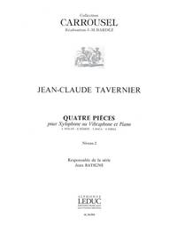 JEAN-CLAUDE & MARC TAVERNIER J.C.& M.: 4 PIECES (PERCUSSION(S) & PIANO)