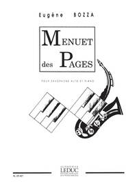 EUGENE BOZZA: MENUET DES PAGES (SAXOPHONE-ALTO & PIANO)