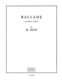 MARCEL POOT: BALLADE (BASSOON & PIANO)