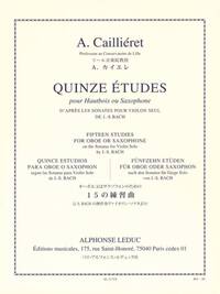ANDRE CAILLIERET: 15 ETUDES (OBOE SOLO)