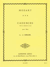JOHANNES DONJON: CADENZAS FOR MOZART'S CONCERTO IN D (FLUTE)