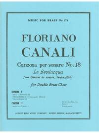 FLORIANO CANALI: CANZONA PER SONARE NO.18 (ENSEMBLE-BRASS 8 OR MORE)