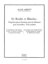 ABBOTT EN RONDES ET BLANCHES ACCORDION BOOK