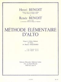 HENRI ET RENEE BENOIT : METHODE ELEMENTAIRE D'ALTO VOL 2 - D'APRES HAUCHARD