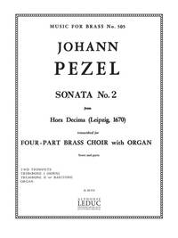 JOHANN CHRISTOPH PEZEL: SONATA NO.2 (QUARTET-BRASS)