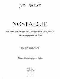 JACQUES ED. BARAT: NOSTALGIE (SAXOPHONE-ALTO & PIANO)
