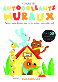 COLORIE TES AUTOCOLLANTS MURAUX ANIMAUX DOMESTIQUES - DECORE TA CHAMBRE AVEC CES AUTOCOLLANTS REUTIL