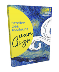 L'ATELIER DES COULEURS - VAN GOGH - 20 CARTES A COLORIER