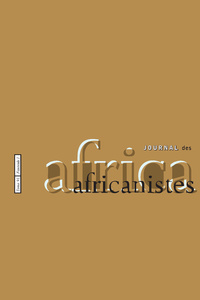 JOURNAL DES AFRICANISTES, TOME 91, N 1/2021