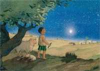 10 CARTES DOUBLES NUIT DE NOEL - LE PETIT BERGER