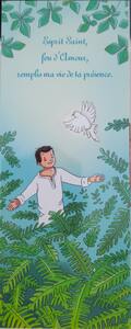 LOT DE 25 SIGNETS - ESPRIT SAINT, FEU D'AMOUR, REMPLIS MA VIE DE TA PRESENCE.