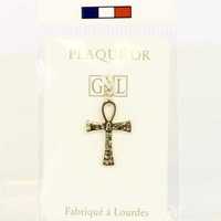 CROIX DE VIE, PLAQUE-OR 3 MICRONS