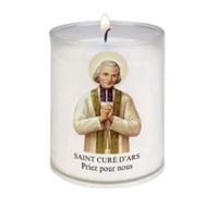 Veilleuse diamètre 50 mm - H 65 mm - Saint Curé d'Ars